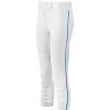 imageMizuno Girls Youth Belted Piped Softball PantWhiteRoyal