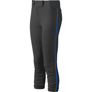 imageMizuno Adult Womens Belted Piped Fastpitch Softball PantBlackroyal