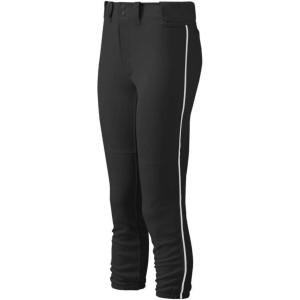 imageMizuno Adult Womens Belted Piped Fastpitch Softball PantBlackwhite