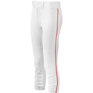 imageMizuno Adult Womens Belted Piped Fastpitch Softball PantWhitered