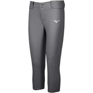 imageMizuno Womens Belted Stretch Fastpitch Softball PantCharcoal