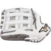 imageMizuno Prime Elite Fastpitch Softball Glove Series I Oil Soft Plus Leather  Professional Patterns  Finger Core Technology Ultra Soft Pro Palm LinerWhiteGrey H Web