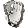 imageMizuno Prime Elite Fastpitch Softball Glove Series I Oil Soft Plus Leather  Professional Patterns  Finger Core Technology Ultra Soft Pro Palm LinerWhiteGrey Deep 3 Web