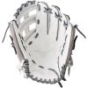 imageMizuno Prime Elite Fastpitch Softball Glove Series I Oil Soft Plus Leather  Professional Patterns  Finger Core Technology Ultra Soft Pro Palm LinerWhiteGrey H Web