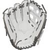 imageMizuno Prime Elite Fastpitch Softball Glove Series I Oil Soft Plus Leather  Professional Patterns  Finger Core Technology Ultra Soft Pro Palm LinerWhiteGrey H Web