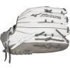 imageMizuno Prime Elite Fastpitch Softball Glove Series I Oil Soft Plus Leather  Professional Patterns  Finger Core Technology Ultra Soft Pro Palm LinerWhiteGrey H Web