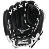imageMizuno Prospect Select Fastpitch Softball GloveTartan Flex Web  BlackWhite