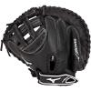 imageMizuno Prospect Select Fastpitch Softball GloveBlackWhite Catchers Mitt