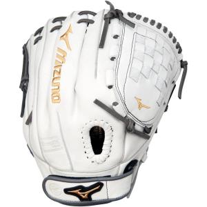 imageMizuno GMVP1200PF4W MVP Prime Fastpitch Softball Glove 12quot Tartan Web Right Hand Throw WHITEGREY