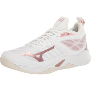 imageMizuno Womens Wave Dimension Volleyball ShoeWhiterose Gold