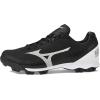 imageMizuno Boys Wave Lightrevo Youth Baseball ShoeBlackWhite