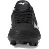 imageMizuno Boys Wave Lightrevo Youth Baseball ShoeBlackWhite