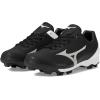 imageMizuno Boys Wave Lightrevo Youth Baseball ShoeBlackWhite