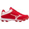 imageMizuno Boys Wave Lightrevo Youth Baseball ShoeRedwhite