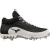 imageMizuno Mens 9Spike Ambition 3 Mid Baseball CleatsBlackWhite