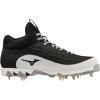 imageMizuno Mens 9Spike Ambition 3 Mid Baseball CleatsBlackWhite