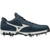 imageMizuno Mens 9Spike Ambition Low MetalNavywhite 5100