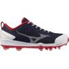imageMizuno Mens Dominant 4 TPU Baseball ShoeNavyRed