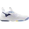 imageMizuno UnisexAdult Wave Momentum 3 Volleyball ShoeWhitebellwether Blue