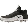 imageMizuno Mens 9Spike Ambition 3 Mid Baseball CleatsBlackWhite