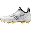 imageMizuno Mens Dominant Knit 2 Low Metal CleatWhiteGold