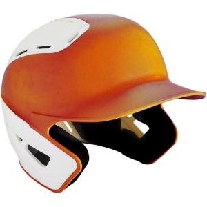 imageMizuno Adult B6 Baseball Batting HelmetOrangeWhite