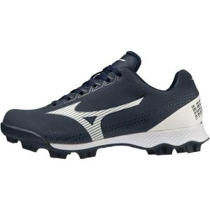 imageMizuno Boys Wave Lightrevo Youth Baseball ShoeNavywhite