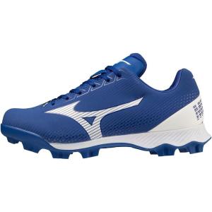 imageMizuno Boys Wave Lightrevo Youth Baseball ShoeRoyalwhite