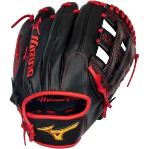 imageMizuno GMP2AR600D Pro Austin Riley 1175quot Baseball Glove H Web Right Hand Throw BlackRED