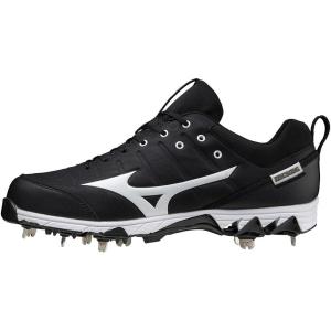 imageMizuno Mens 9Spike Ambition 2 Baseball ShoeBlackWhite