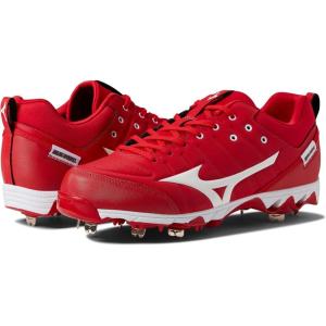 imageMizuno Mens 9Spike Ambition 2 Baseball ShoeRedwhite