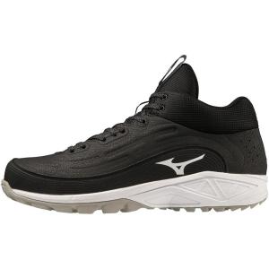 imageMizuno Mens Ambition 3 Bb Mid as Baseball CleatsBlackWhite