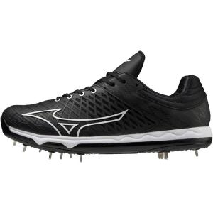 imageMizuno Mens Speedrevo Ace Baseball ShoeBlackWhite