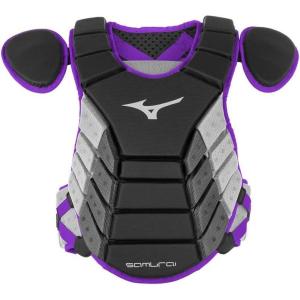 imageMizuno Mizuno Samurai Baseball Chest ProtectorBlackPurple