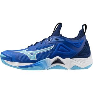 imageMizuno UnisexAdult Wave Momentum 3 Volleyball ShoeMugen Blue