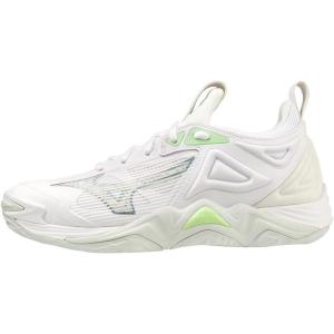 imageMizuno Womens Wave Momentum 3 Volleyball ShoeSnow Whitelimeade