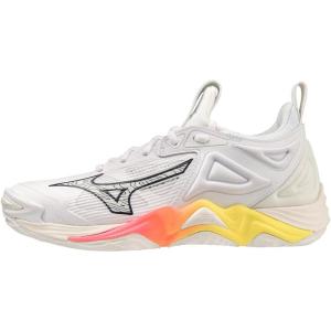 imageMizuno Womens Wave Momentum 3 Volleyball ShoeSnw Whthighvs Pnk
