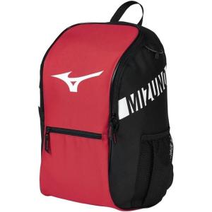 imageMizuno Youth Future Backpack  Youth Baseball ampamp Youth Softball Bag  2 Sleeves for BatsWater Bottles Large Main CompartmentRedBlack