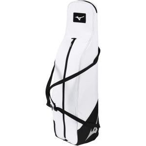 imageMizuno Youth Stick Bag  Youth Baseball and Youth Softball Bag  Holds 2 Bats  J Hook for Fence Hanging  Carry as Tote or Backpack  Large Main CompartmentWhiteBlack