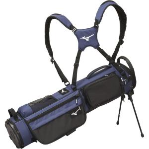 imageMizuno BRD2 Golf Carry Bag  4 Way Top Cuff  2 Full Length Dividers  Dual Shoulder Straps  Manual OpenClose Mini Stand Legs  Detachable Mod PouchNavy
