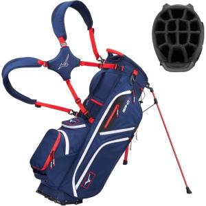 imageMizuno BRDX 14Way Hybrid Stand Golf BagNavyRed
