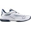 imageMizuno Mens Wave Exceed Tour 6 Ac Tennis ShoeWhitedress Blue