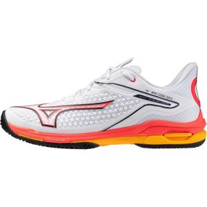 imageMizuno Mens Wave Exceed Tour 6 Ac Tennis ShoeWhitefiery Coral