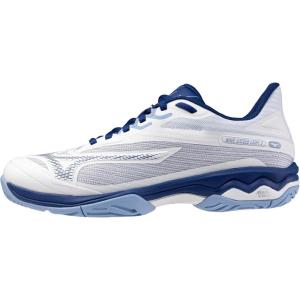 imageMizuno Womens Wave Exceed Light 2 Ac Tennis ShoeWhitebellwether Blue