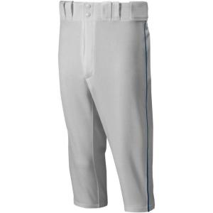 imageMizuno Adult Mens Premier Piped Short Baseball PantGreyNavy
