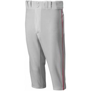 imageMizuno Adult Mens Premier Piped Short Baseball PantGreyRed