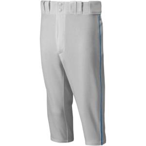 imageMizuno Adult Mens Premier Piped Short Baseball PantGreyRoyal