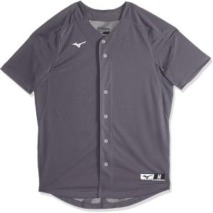 imageMizuno Aerolite Full Button Baseball JerseyCharcoal