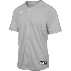 imageMizuno Aerolite Full Button Baseball JerseyGrey