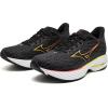 imageMizuno Womens Wave Rider 28 Running ShoeBlackevening Primrose